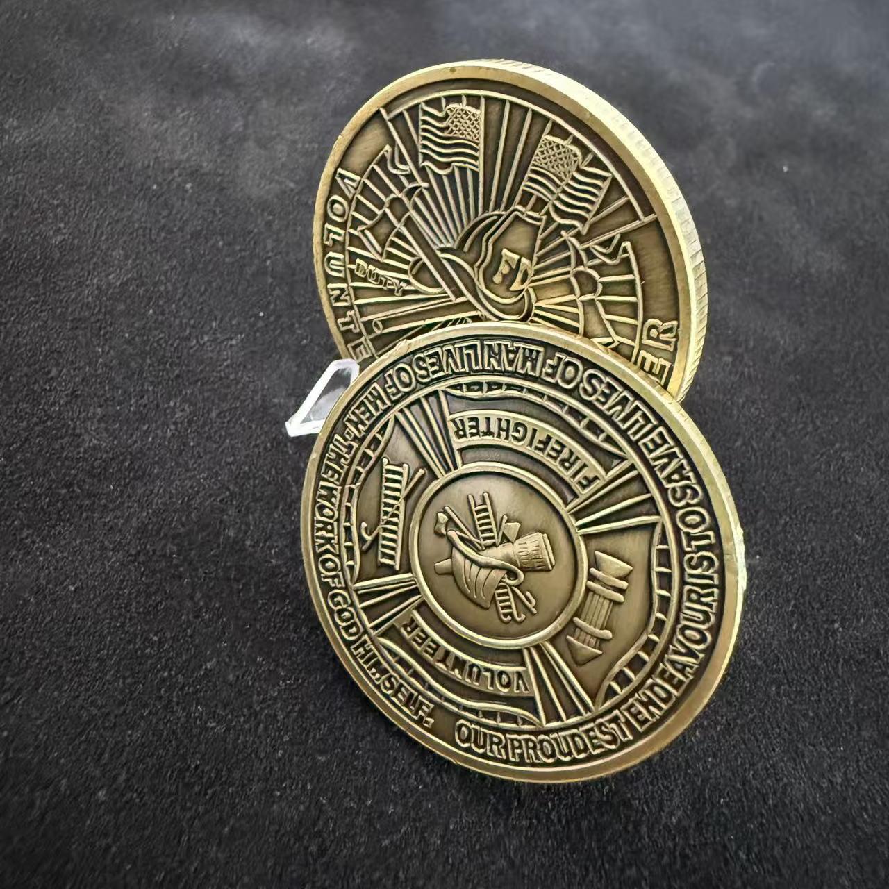 Antique Bronze Color Electroplated Metal Commemorative Medal - Creative Ancient Coin Business Gift