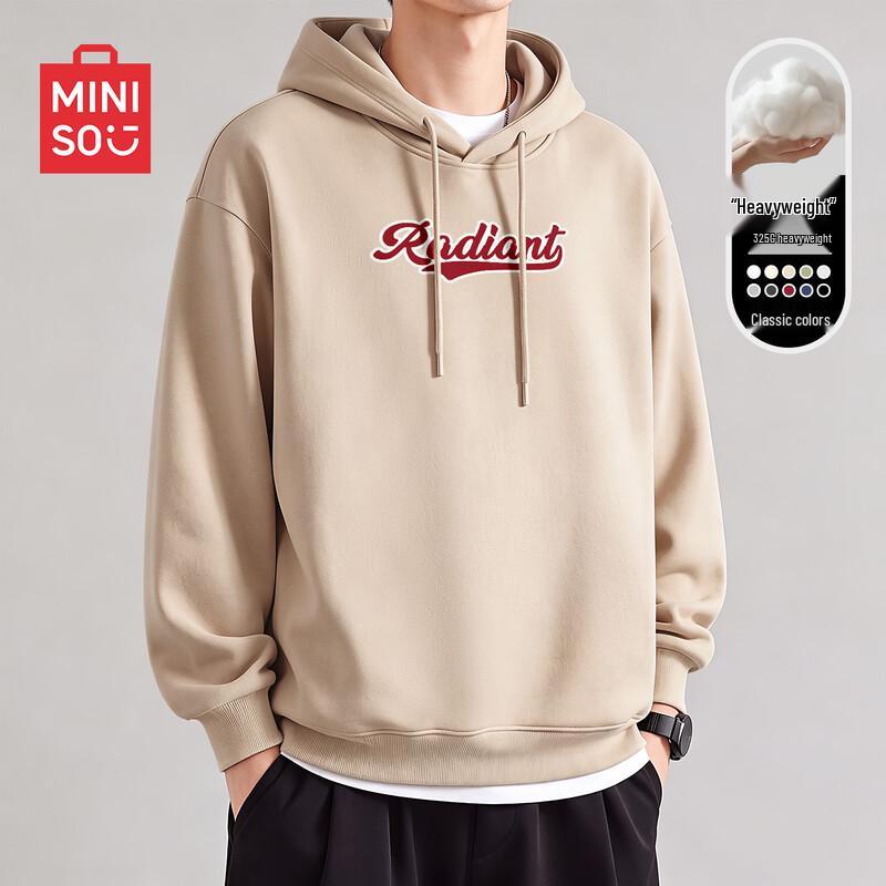 MINISO Men's Oversized Heavyweight Hooded Sweatshirt
