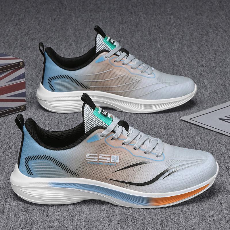 2025 Men's Shoes Spring New Trend Mesh Sports Shoes Breathable Lightweight Running Shoes Shock-absorbing Versatile Fashion Running Shoes