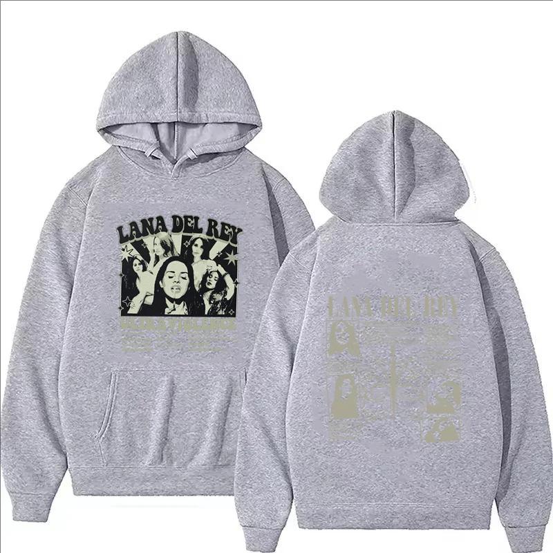 Lana Del Rey Fashion Printed Hip Hop Hoodie Men Autumn Winter Women Casual Vintage Long Sleeve Fleece Pullover Sweatshirts
