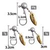 2g-10g Carbon Steel  Hook With Noise Sheet Lure Barbed Fishing Hooks Fishing Tackle