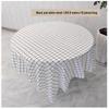 Black and White Plaid Disposable Tablecloth