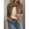 Women S Short Turn Down Collar Single Breasted Casual Fashion Outerwear