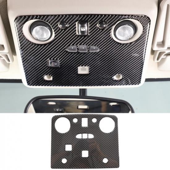 Carbon fiber Overhead Reading light Trim sticker For Hummer H2 2003-07