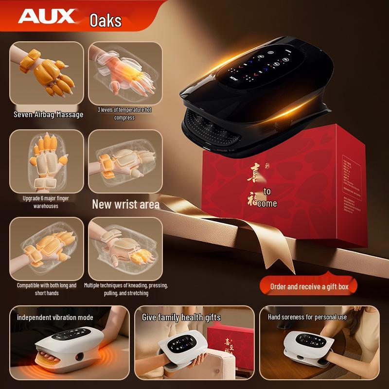 Smart Wireless Hand Massager: Hot Compress & Air Pressure Therapy for Palms and Joints