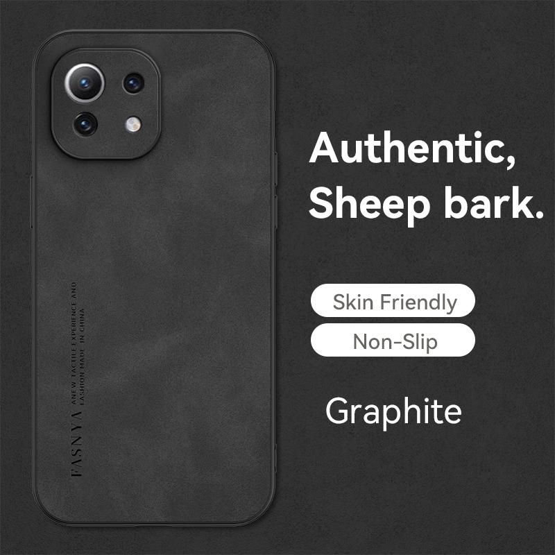 For Xiaomi 11 Lite Sheepskin Leather Soft Case for Xiaomi 11T Xiaomi 11Ultra Camera Lens Protective Matte Cover