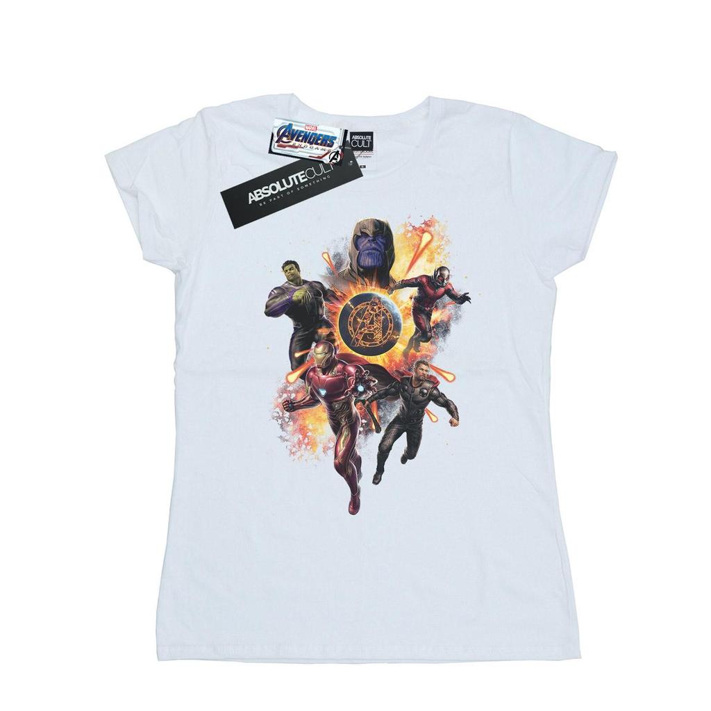 Marvel Womens/Ladies Avengers Endgame Explosion Team Cotton T-Shirt