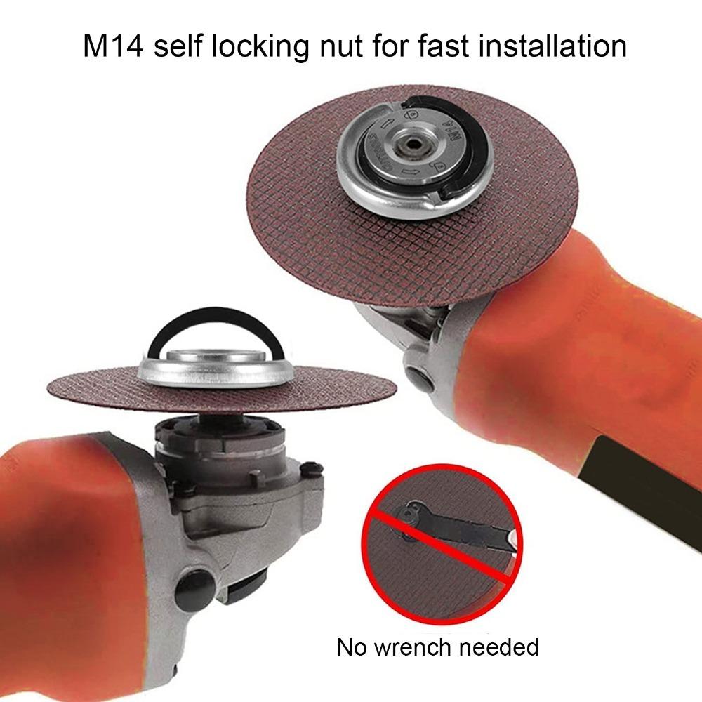 2pcs Self-Locking Angle Grinder Flange Nuts Quick Release Grinder Locking Nuts Replacement