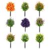 Realistic Artificial Eucalyptuses Leaves Ground Stakes For Outdoor Garden Decoration With Weather Resistant Plastic And Soft Rubber