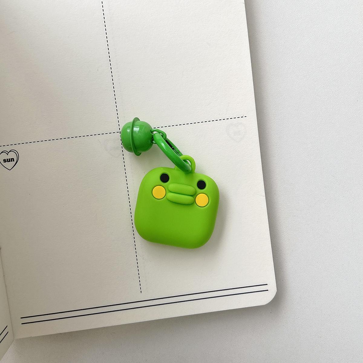 

Ins 3D Cute Funny Tamagotchi Big Mouth Jar For Apple AirTag Accessories Case With Keychain Anti-Scratch Protective AirTag Cover For Apple AirTag