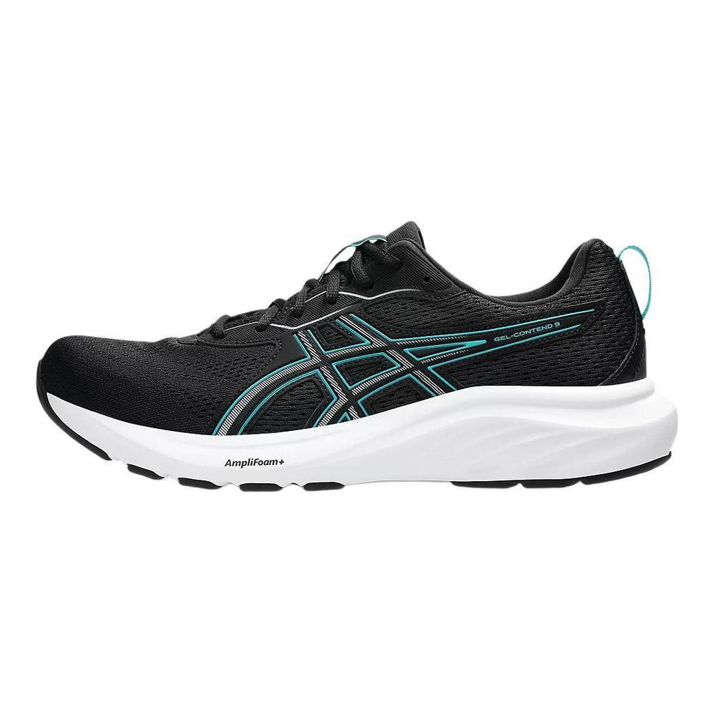 ASICS GEL CONTEND 9 Abrasion Resistant Low top Running Shoes Men's Black Sneakers 1011B881-004