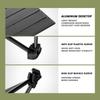 Outdoor Portable Camping Barbecue Table Multifunction Aluminum Alloy Foldable Table Picnic Supplies