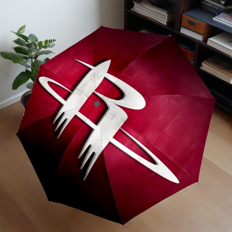 Rockets Team Art Umbrella 8-Frame for Travel, Camping, Casual Lightweight Portable Umbrella, Essential for Every Family Holidays Gift