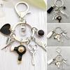 1PC Sieraden Charm Mode Cadeau Kapsel Nieuwe Kappers Sleutelhanger Kwastje Schaar Droger