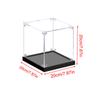 Acrylic Display Case for Collectibles Assemble Clear Dustproof Display Box for Action Figures Model Doll Toys Display Home Storage Case