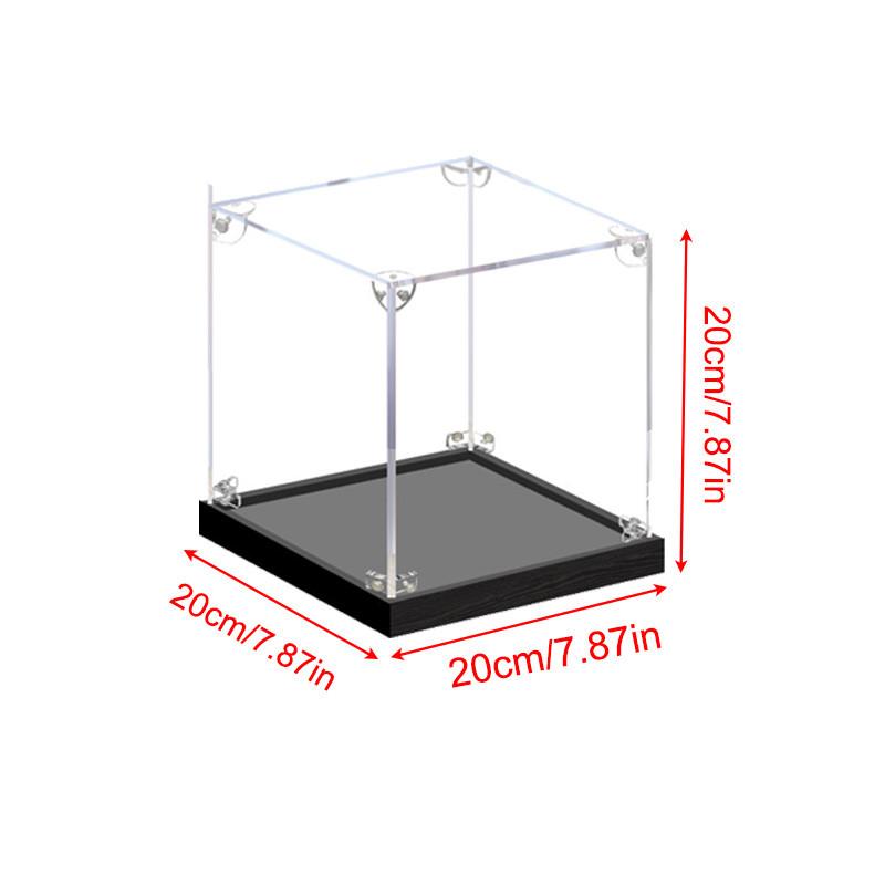 Acrylic Display Case for Collectibles Assemble Clear Dustproof Display Box for Action Figures Model Doll Toys Display Home Storage Case