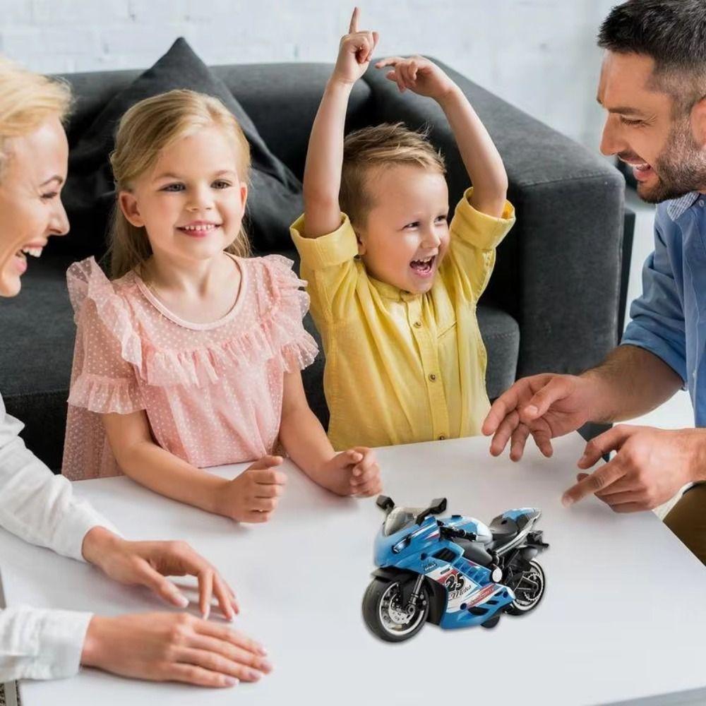 Racing Car Model Motorcycle Racing Toy Lights Mini Motorcycles Music Toy  Kids