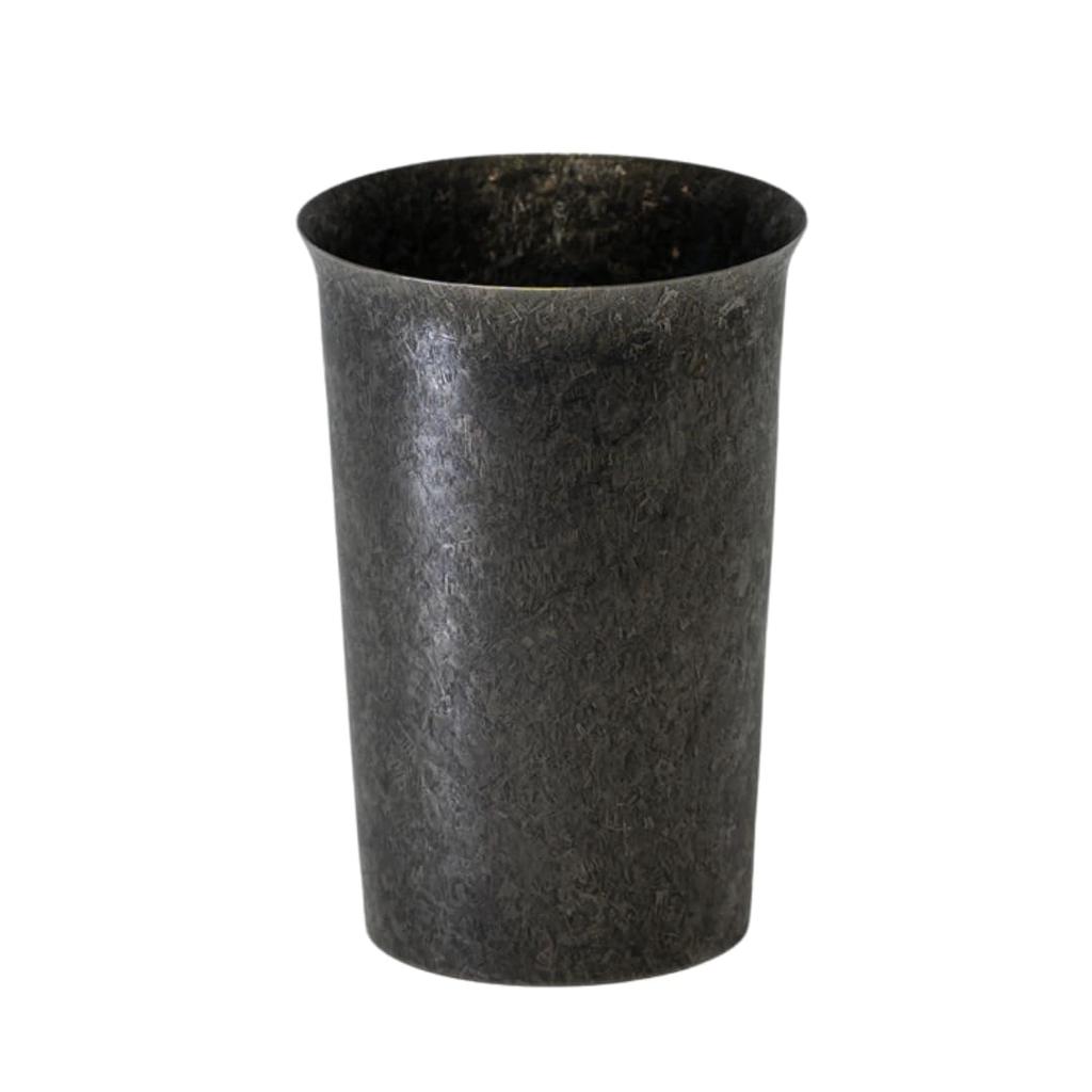 HORIE Pure Titanium Double-Walled Tumbler, High-Insulation Double-Walled Construction, GUNMETA Plain, Mother's Day, Father's Day, Birthday, Retirement