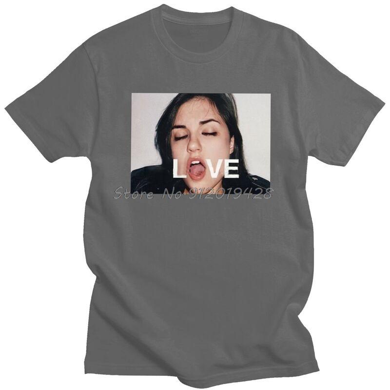 Klassisches Sasha Grey Liebe T-Shirt Unisex Kurzarm Baumwolle T-Shirt Druckfolie Tee Tops Mode Streetwear Marke T-Shirt Kleidung