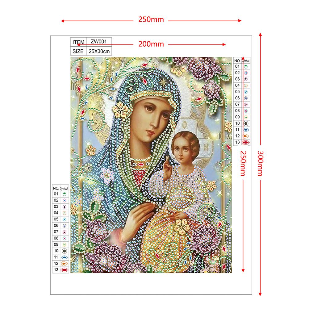 

5D Diamond Painting DIY Religious Parts Special Drill Rhinestone Kit Mosaic Art Picture Embroidery Craft Home Wall Decor Gifts