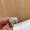 Niche Wave Skirt Ring Minimalist Blogger-Approved Open Finger Ring Stylish Unique Design Statement Jewelry for Women