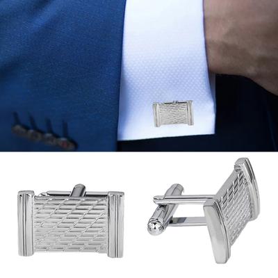 Classical Smooth Design Mens Cufflinks Elegant Mirror Finish Business Attire Accessories For Professional Men