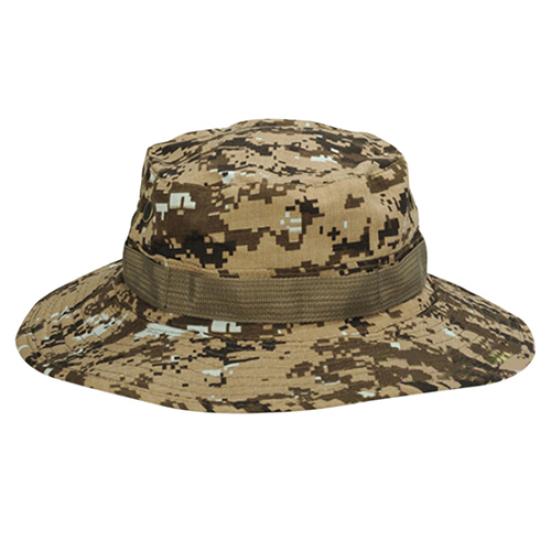 Sun Hat Snap Closure Wide Brim Multipurpose Camouflage Bucket Boonie Hat for Hunting