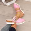 Women Sandals 2024 New Summer Trend Fashion Elegant Sandals Platform Wedges Baotou Comfortable Sandals Women Shoes for Women
