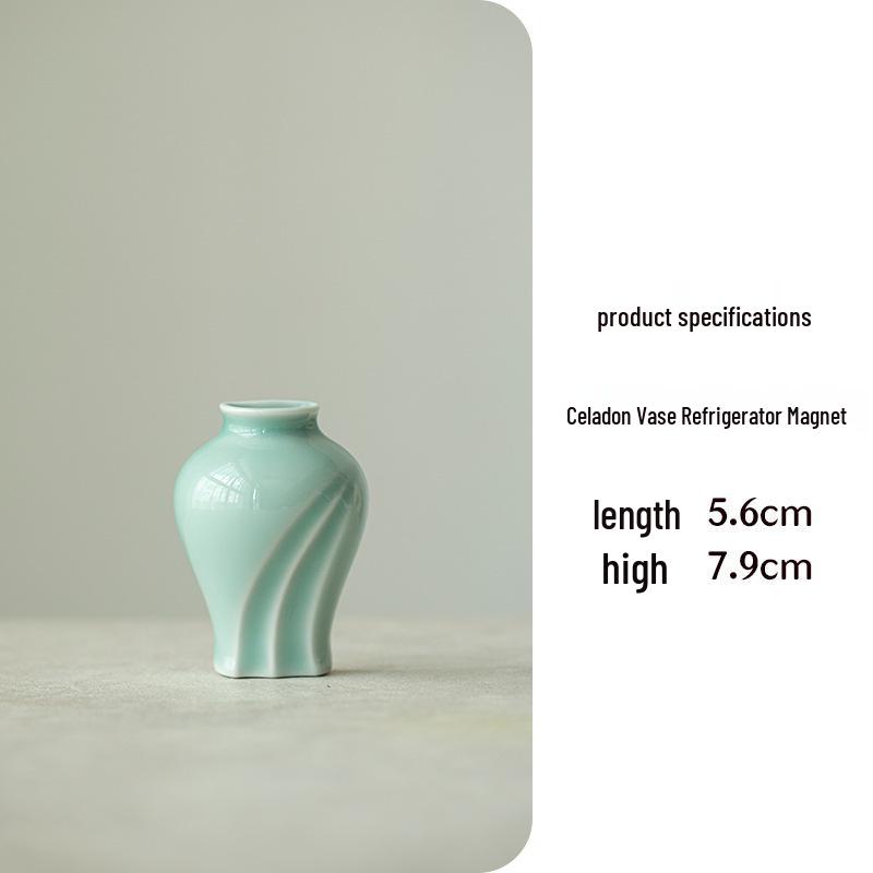 3D керамический магнит-чайник Гайвань - Креативный сувенир для чайной церемонии