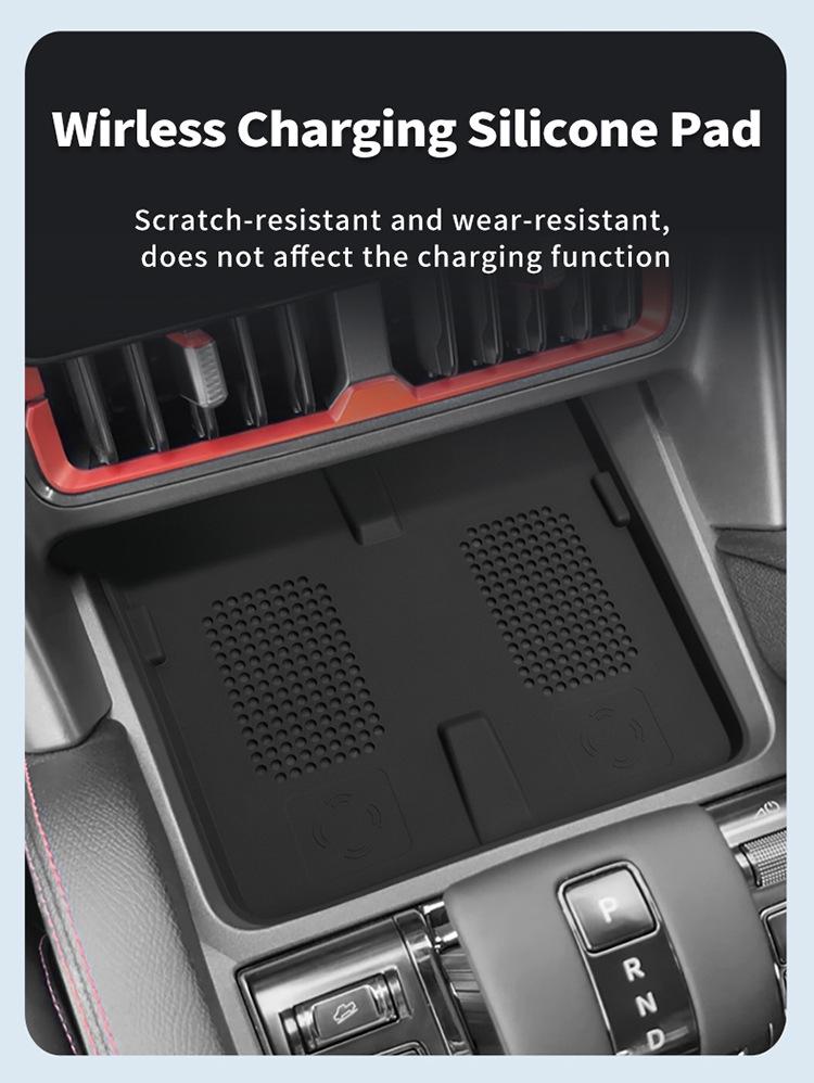 2024 BYD Shark Pickup Wireless Charging Pad Anti-slip Dustproof Silicone Mat