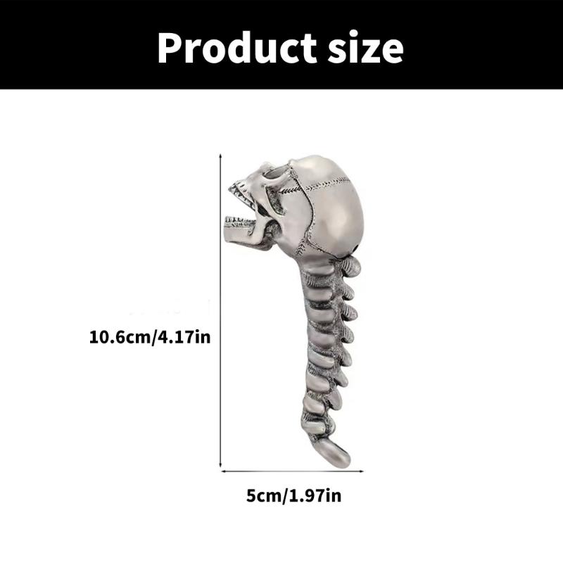 Schedelvormige Bierflesopener Aluminiumlegering Textuur Bierdoppenopener Kampeergereedschap voor Diverse Soorten Koude Dranken