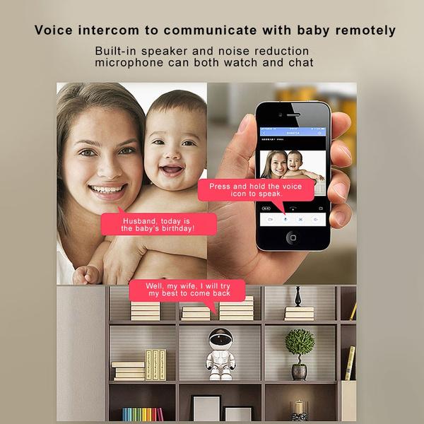 200W Wireless Home Security Camera 1080P Indoor IP Camera Motion Detection Auto-Tracking Two-Way Audio Baby Monitor Surveillance Camera