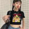 Sailor Moon Print Harajuku Goth Weibliche Frauen T-shirts Kawaii Kurze Anime T Shirt HipHop Sommer Frauen Streetwear Crop Tops Y2k