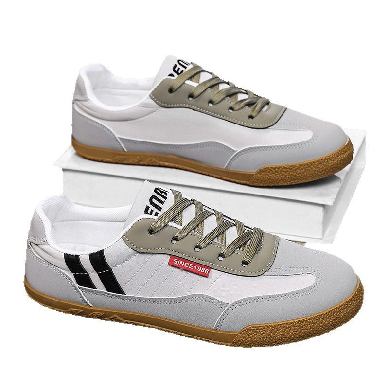 Men's 2025 canvas summer breathable versatile low-top board shoes youth sports lightweight soft-soled casual shoes