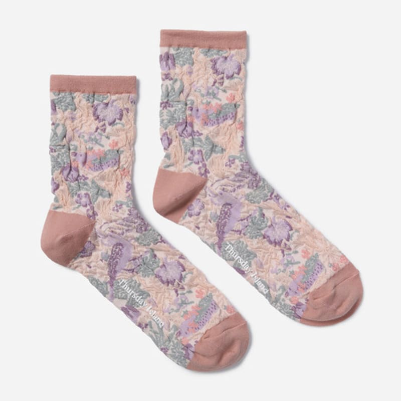 Thursday Island Leaf Skashi Socks_T256MSC143W