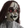 Life-Size Scary Talking Witch Animatronic Halloween Decoration Activated Eye Lights Moving Mouth