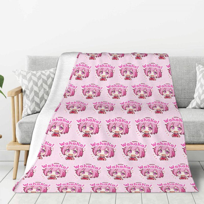 Custom Anime Animation Otori Emu Blanket Warm Fleece Soft Flannel Throw Blankets For Bed Sofa Car Autumn