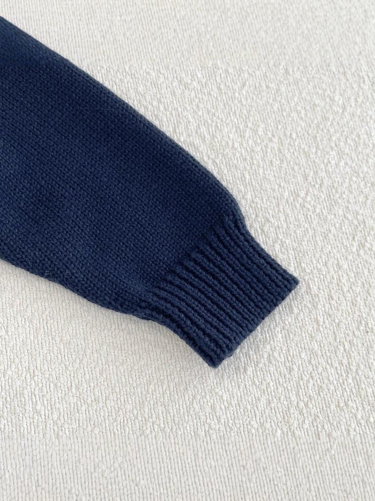 New Unisex Fair Isle Jacquard Sweater for Boys - 100% Pure Cotton Knitwear, Autumn/Winter Style, Casual Children's Clothing.