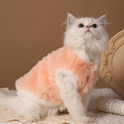Katzen Flauschige Weste Winter Warmes Outfit Katze Alltagsausgehkleidung Flauschiger Haustiermantel Niedlicher Hunde Pullover für Mädchen Jungen Kätzchen Welpen Kleine Hunde
