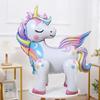 Freestanding Cute 3D Unicorn Balloon Foil Birthday Decoration Rainbow Unicorn Party Supplies Room Decoration  Kids Toy