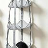Organizador de Almacenamiento de Pelotas Deportivas Colgante de 3/4 Niveles Cesta de Malla Para Baloncesto Voleibol Fútbol Casco Soporte de Pared para Puerta