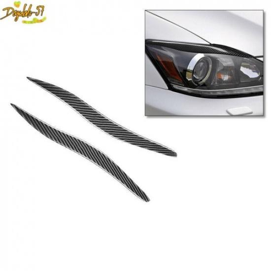 For Lexus IS250/300/350 Carbon Fiber Front Fog Light Lamp Eyebrow Cover Trim