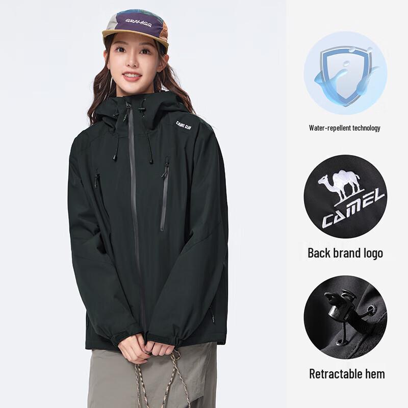 Camel Men's All-Terrain Water-Resistant Fleece-Lined Jacket