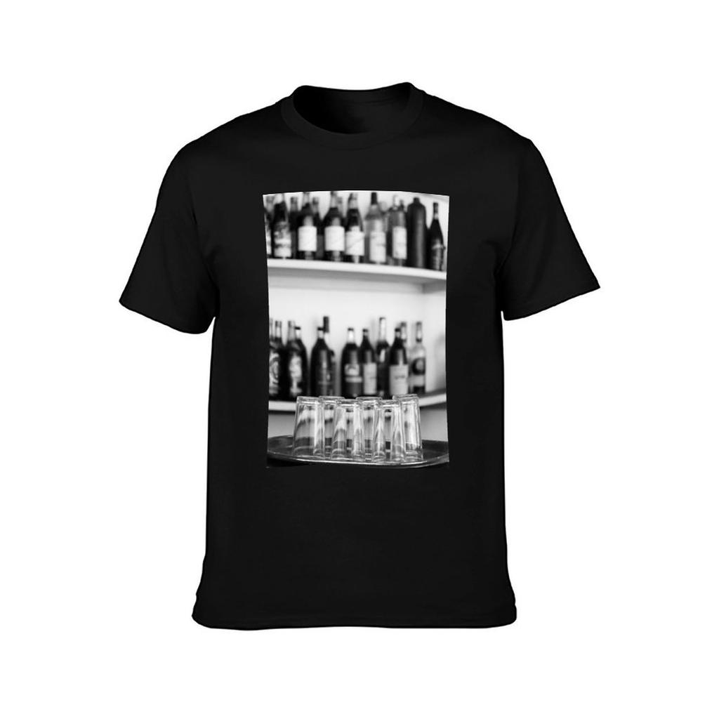 Spirituosenflaschen T-Shirt Weiche Haptik Basic Baumwoll-T-Shirt