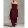 Solid Women Jumpsuits For Spring Summer Sleeveless Slash Neck Loose Fashion Streetwear Overalls Wide Leg Pants Trousers 2026