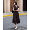 Elegant V-Neck Cap Sleeve Summer Dress