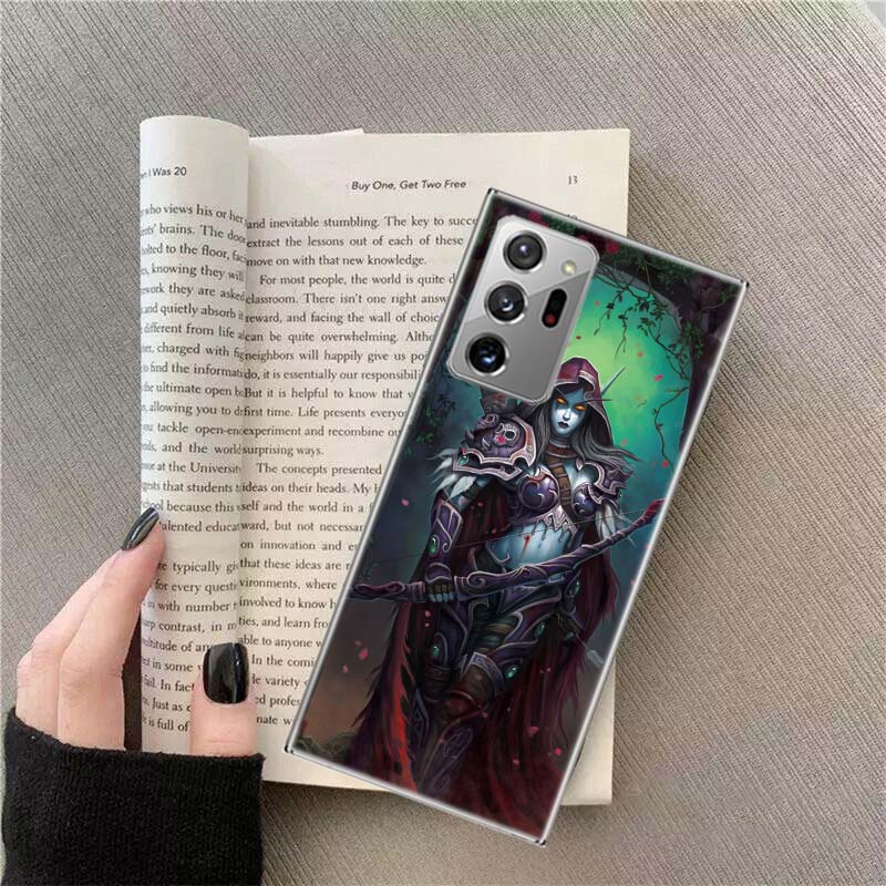

W-World Of W-Warcraft Чехол для телефона с эльфом Для Samsung Galaxy S25 Edge S24 S23 FE S22 S26 Ultra S21 S20 S10 Plus Capa Мягкий Samsung S20 Plus