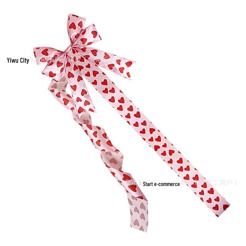 Valentine s Day Heart Ribbon Bow Decoration