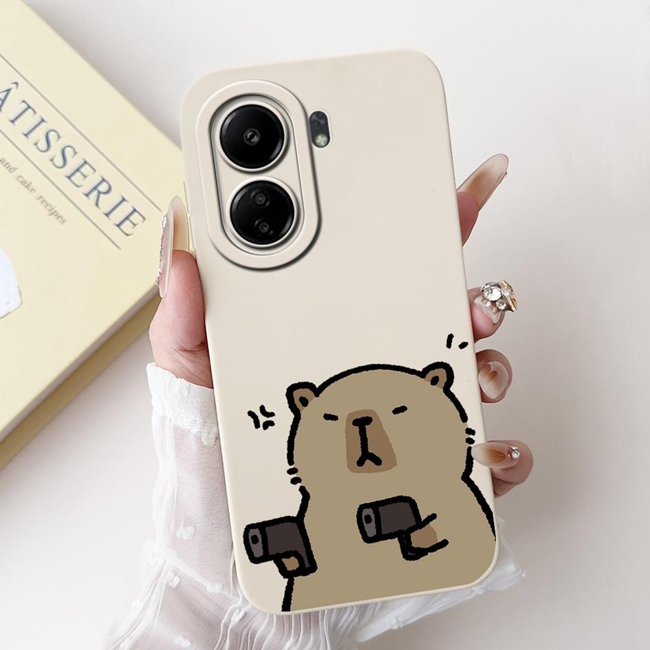 For Redmi 13C 4G Case Cute Rabbit Cartoon Protective Cover For Xiaomi Redmi 13C 2023 Phone Cases Redmi13C 13 C Shockproof Bumper