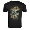 Viking Skull Helmet Graphic T-Shirt Norse Warrior Gothic Dark Art Tee
